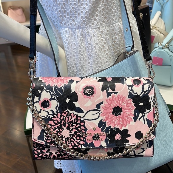 Kate Spade carson convertible crossbody PINK MULTI - Picture 6 of 16